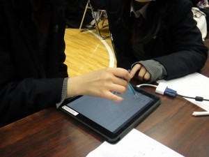 iPad上で議事をまとめる