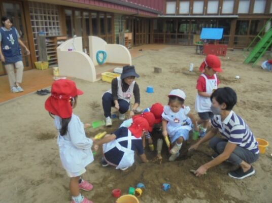 全力で遊んでいました（年少年中）