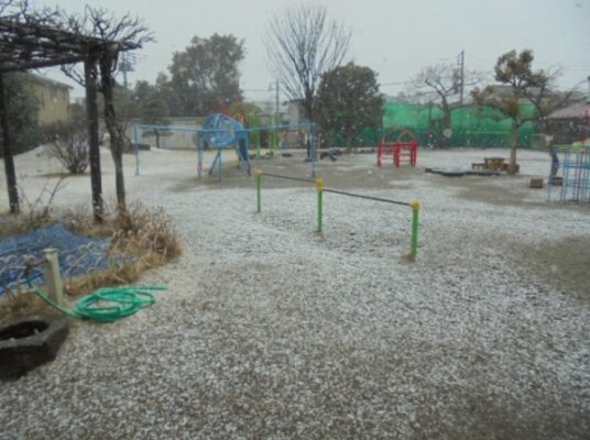 雪が積もりそうです