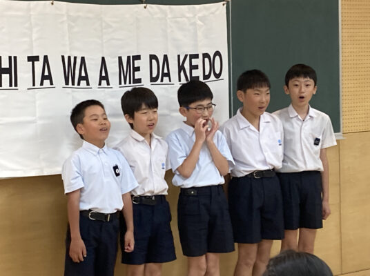 ５年生　美しい日本語の話し方教室