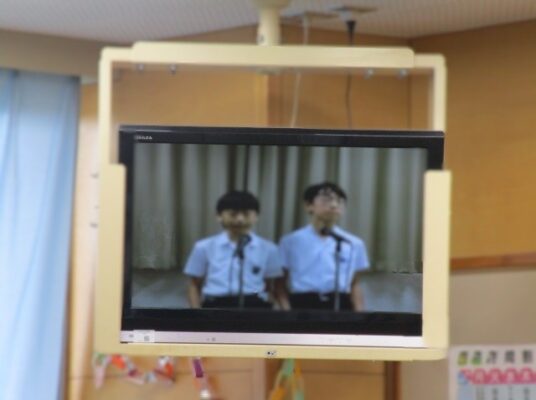テレビ放送朝礼