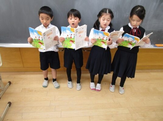 音読発表会（１年生　国語）