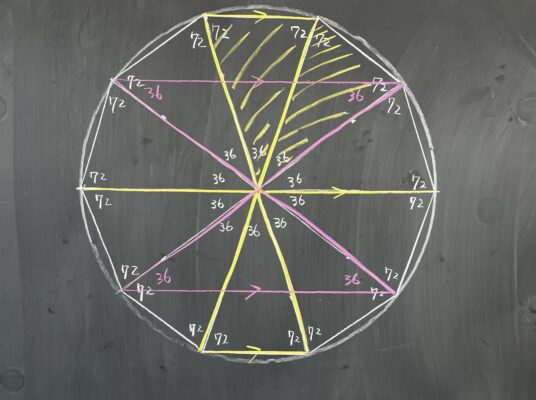 『僅かな違いで好きになる～コンパス＆九九しりとり～』（5年生 算数）