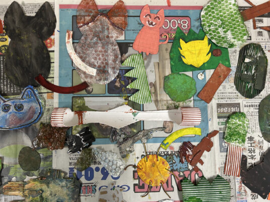 どんな絵ができるかな…？（３年生　図工）