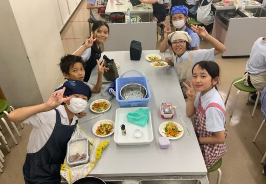 「食」を多面的に学ぶ 〜体内めぐりと野菜炒め〜（６年生 理科＆家庭科）