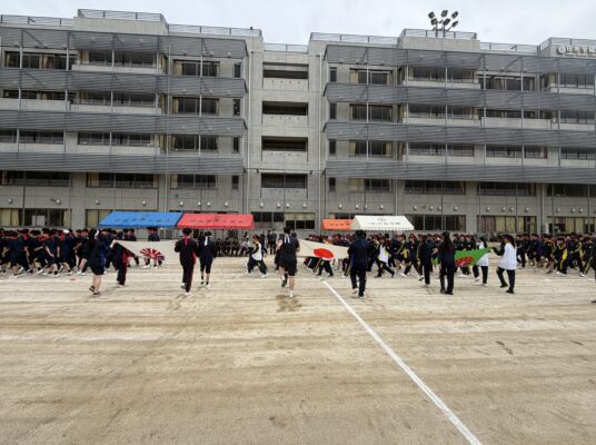 体育祭予行を行いました！