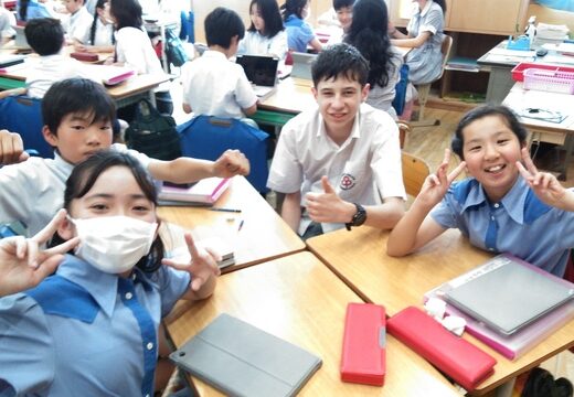国際交流をしました！(５年生 英会話)